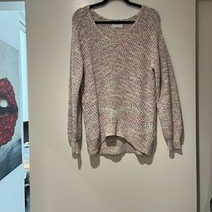 Colorful knit sweater